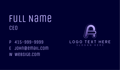 Advertising Studio Letter A Business Card Image Preview