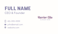 Cute Whimsical Wordmark Business Card Image Preview