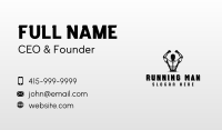 Muscular Man Bodybuilder Business Card Image Preview