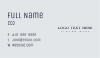 Modern Agency Wordmark Business Card Image Preview