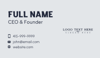 Modern Agency Wordmark Business Card Image Preview