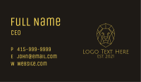 Geometric Lion Head Business Card Image Preview