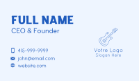 Electric Guitar Outline  Business Card Image Preview