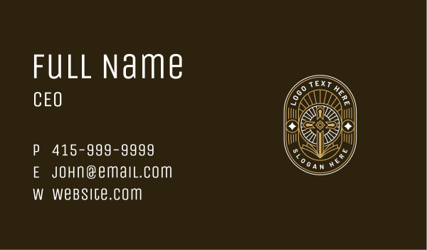 Cross Christian Worship Business Card Design Image Preview