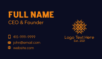 Orange Floral Tiling Business Card Image Preview