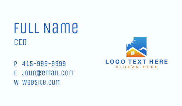 Sunny Roof Realty Business Card Design Image Preview