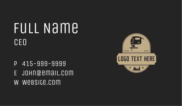 Industrial Carpentry Tools Business Card Design Image Preview