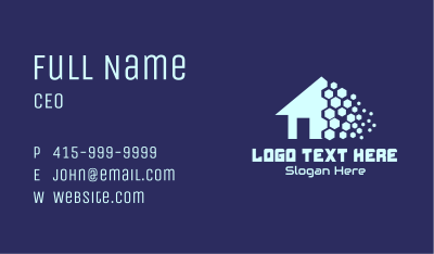 Pixel Realty House Business Card Image Preview