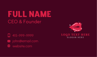 Shiny Cosmetics Lips Business Card Image Preview