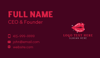 Shiny Cosmetics Lips Business Card Image Preview