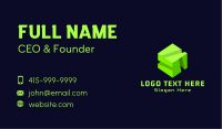 Isometric Gaming Cube Business Card Image Preview