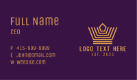 Gold Imperial Crown Business Card Image Preview