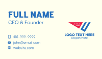 American Flag Slice Business Card Preview