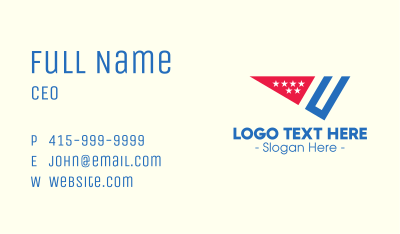American Flag Slice Business Card Image Preview