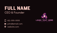 Cyber Tech Swoosh Business Card Image Preview