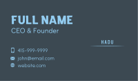 Blue Line Business Business Card Image Preview