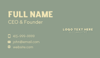 Generic Enterprise Wordmark Business Card Image Preview