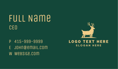 Deluxe Deer Animal Business Card Image Preview