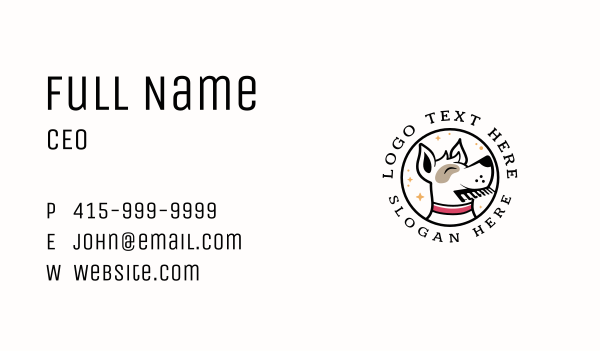 Dog Care Grooming Business Card Design Image Preview