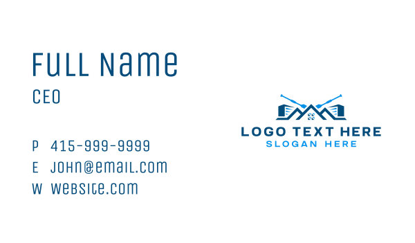 Power Cleaning Maintenance Business Card Design Image Preview