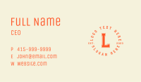 Varsity League Lettermark Business Card Image Preview