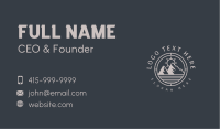 Simple Mountaineering Badge Business Card Image Preview