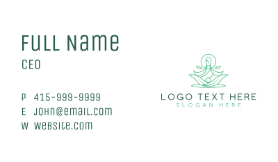 Lotus Relaxing Yoga Business Card Image Preview