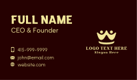 Yellow People Crown Business Card Image Preview