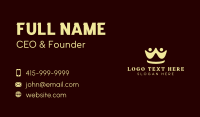 Yellow People Crown Business Card Preview