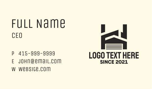 Industrial Storage House Business Card Design Image Preview