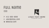 Geometric Corporate Letter R Business Card Image Preview