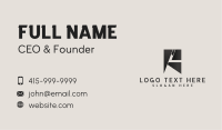 Geometric Corporate Letter R Business Card Design