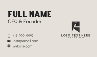 Geometric Corporate Letter R Business Card Image Preview
