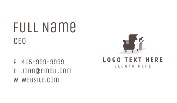 Furniture Armchair Sofa Business Card Design Image Preview