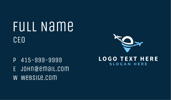 Location Pin Airport Business Card Design Image Preview