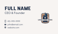 Excavator Heavy Equipment Business Card Preview