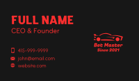 Red Race Car Business Card Image Preview