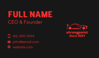 Red Race Car Business Card Image Preview