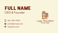 Door Coat Hanger Business Card Image Preview