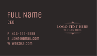 Serif Border Wordmark Business Card Image Preview