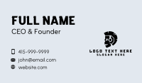 Black Skull Headphones Business Card Image Preview