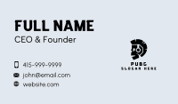 Black Skull Headphones Business Card Image Preview