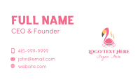 Fine Dining Flamingo  Business Card Image Preview