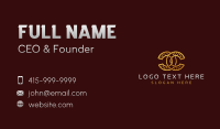 Premium Coin Letter C Business Card Preview