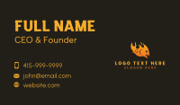 Fish Flame Barbecue Business Card Design