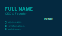 Cool Playful Wordmark Business Card Image Preview