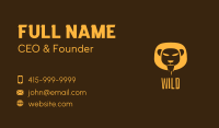 Yellow Safari Lion Business Card Image Preview