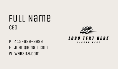 Fashion Running Shoes Business Card Image Preview