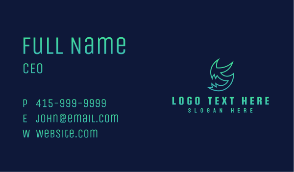Mythical Gaming Letter S Business Card Design Image Preview