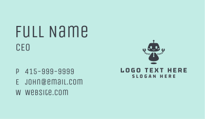 Cute Robot Technology Business Card Image Preview